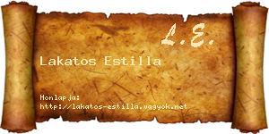 Lakatos Estilla névjegykártya